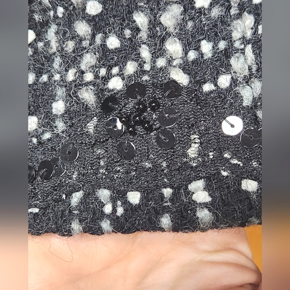 Express Design Studio Tweed Wool Blend 3/4 Sleeve Jacket Blazer 4 - Picture 4 of 9